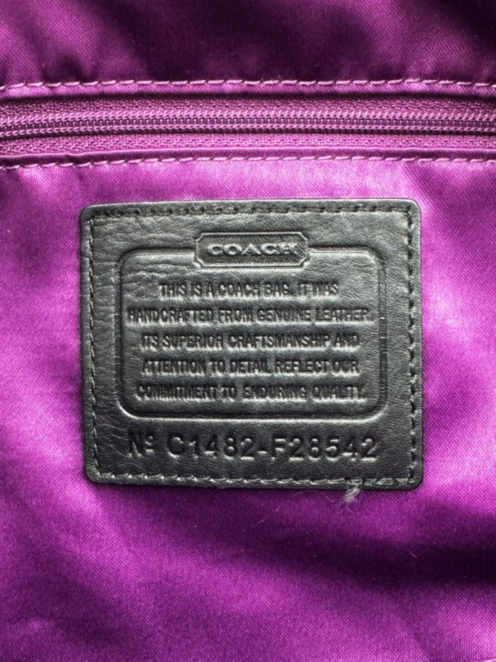 Coach Madison Gathered Leather Sophia Satchel Black Shoulder Crossbody Bag - Picture 11 of 12